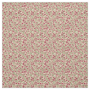 Tissu Authentique motif floral à sprig de Bourgogne asso