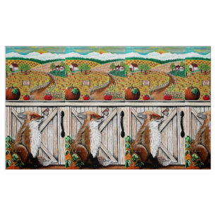 Tissu Automne...Dire au revoir aux amis d'été Fabric