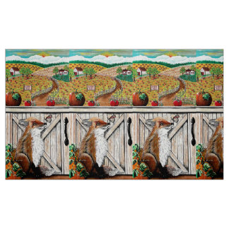 Tissu Automne...Dire au revoir aux amis d'été Fabric