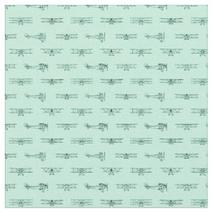 Tissu Avions vintages Avions classiques avec COULEUR PER
