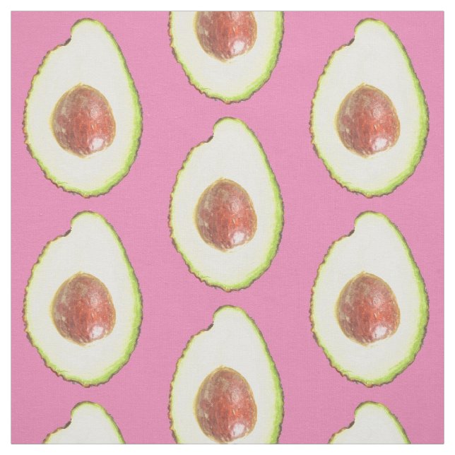Tissu Avocado Fruit Tropical (Échantillon)