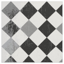 B&W Grunge À damiers Motif