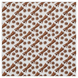 Tissu Baguettes de cannelle et anis étoilé.