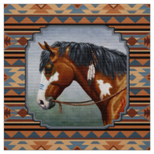 Tissu Baie Pinto War Horse Design Sud-Ouest
