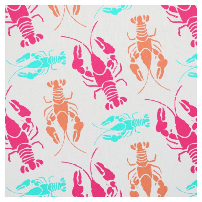 Tissu Bake au homard coloré (Échantillon)