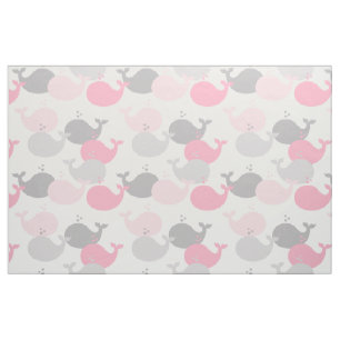 Tissu Baleine rose marine Grotte marine Animaux marins V