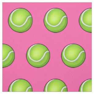 Tissu Balle de tennis rose