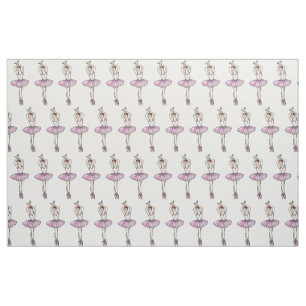 Tissu Ballerina, danse de ballet rose pétillant