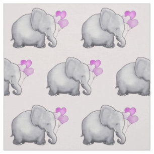 Tissu Ballons de coeur rose Nourriture pour bébé élé