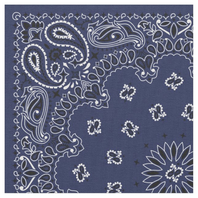 Tissu Bandana bleu (Fermer)