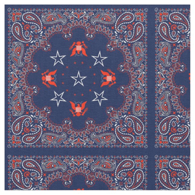 Tissu Bandana Bleue (Fermer)