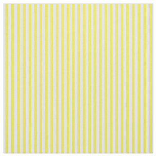 Tissu Bande de cabane jaune blanc