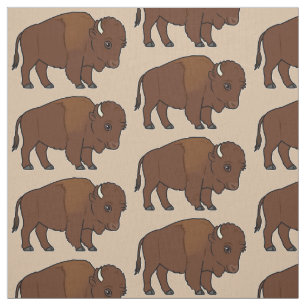 Tissu Bande dessinée de bison
