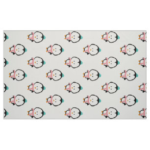 Tissu Bande dessinée mignonne de pingouin