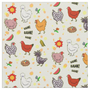 Tissu Bande dessinée sans couture mignonne de motif de