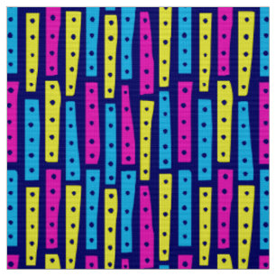 Tissu Bandes Abstraites verticales - Couleurs 02 sur Ble