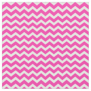 Tissu Bandes Chevron Roses et Blanches   Jolie