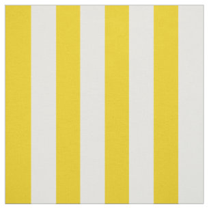 Tissu Bandes Jaunes, Blancs, Motif rayé
