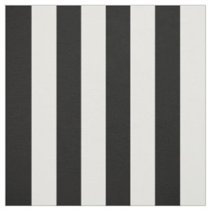 Tissu Bandes noires et blanches, Motif rayé, Lignes
