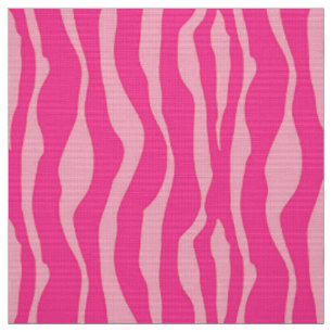 Tissu Bandes zébrées - Fuchsia et rose pâle