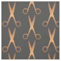 Barber cheveux salon ciseaux or gris foncé motif