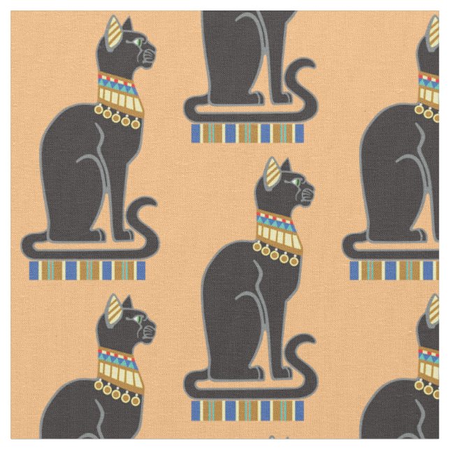 Tissu Bastet ou Bast. Déesse égyptienne (Fermer)