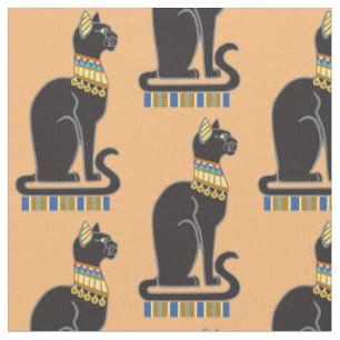 Tissu Bastet ou Bast. Déesse égyptienne antique