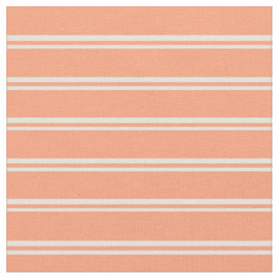 Tissu Bbeige et Saumon clair rayures de couleur