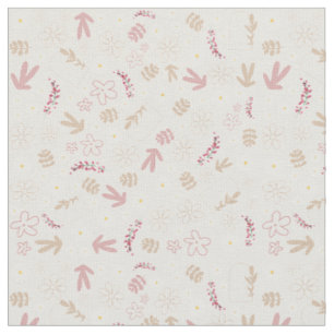 Tissu Beau motif floral pastel mignon design moderne