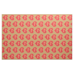 Tissu Beaucoup de Motif d'amour