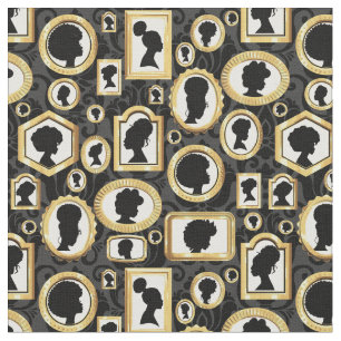 Tissu beauté africaine vintage damask cameo