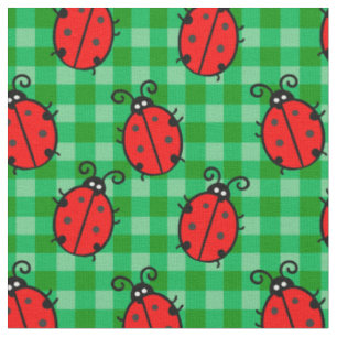 Tissu Bécasseau rouge mou sur une cage verte en plaid