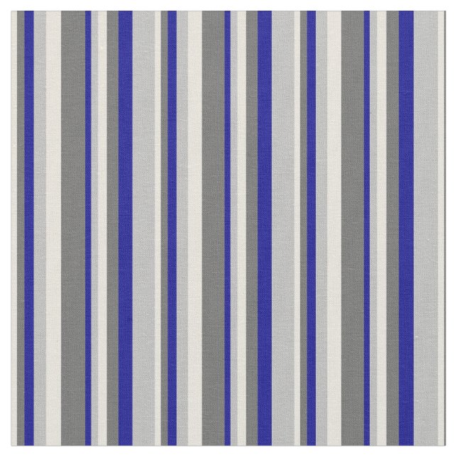 Tissu Beige, gris foncé, bleu foncé et gris (Fermer)