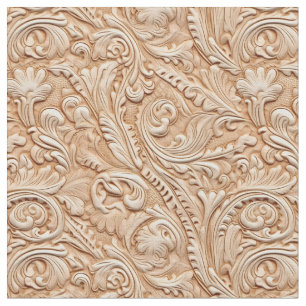 Tissu Beige rustique cuir à outils