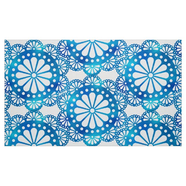 Tissu Belle et classique indigo bleu et blanc motif (Fat Quarter)