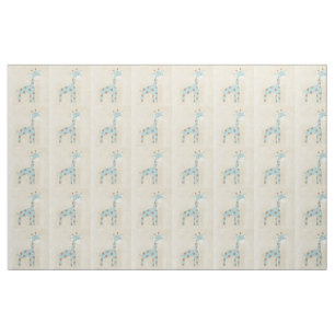 Tissu Belle girafe de bleus layette