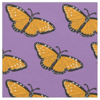 Belle Reine Papillons Motif orange violet