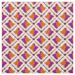 Tissu Beurre d'arachide et gelée de raisin Motif sans p