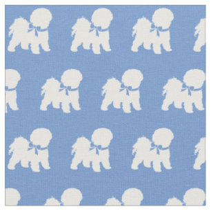 Tissu Bichon Frise Chien Silhouette Animal de compagnie 