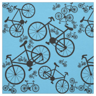 Tissu Bicyclettes noires