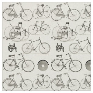 Tissu Bicyclettes vintages