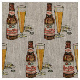 Tissu Bière blonde professionnelle grande