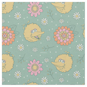 Tissu Big Bird Good Vibes Floral Pattern