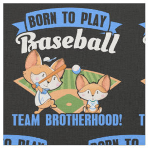 Tissu Big Brother Little Brother - Joueurs De Baseball