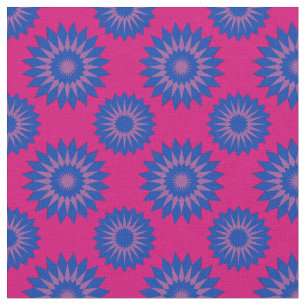 Tissu Bisexualité couleurs de fierté /motif de fleurs ro