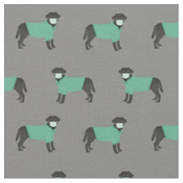 Tissu Black Labrador en gris maquis