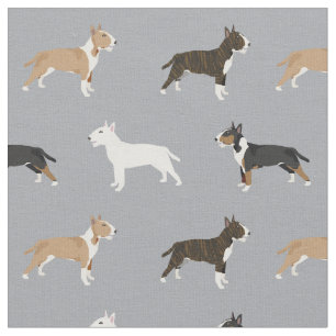 Tissu blaireau terrier chien blindée gris