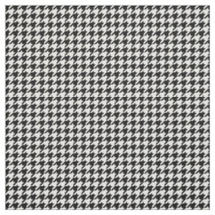 Tissu blanc noir de motif de pied-de-poule