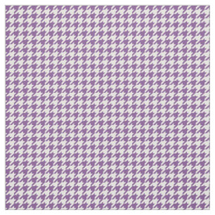 Tissu blanc pourpre de motif de pied-de-poule