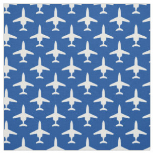 Tissu Blanc sur bleu T-1 Jayhawk Motif en silhouette